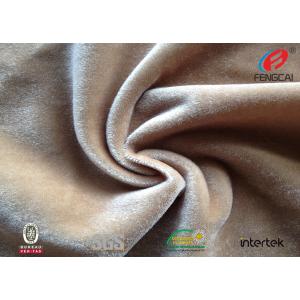 OEM Soft Polyester Velvet Fabric / Polyester Flannel Fabric Furniturer Cover Use