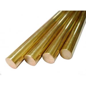 China Round Pure Brass Copper Alloy Bar Diameter 5 - 100mm For Glasses Frames supplier