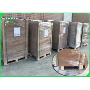 China Recycled 280gsm Brown Kraft Paper For Card Folder Sheet Format 60 X 100cm supplier