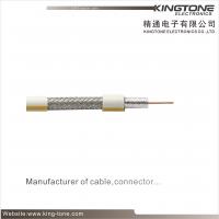 PE Jacket with Messenger RG6 CATV Coaxial Cable 18AWG CCS Conductor for Satellite TV