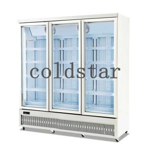 China 2~8℃ R290 Supermarket fridge glass door cold drink upright cooler display case supplier