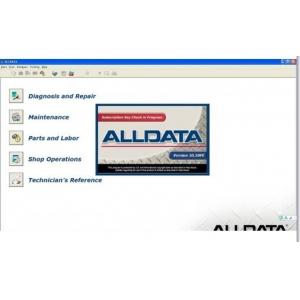 China Alldata V10.52 Automotive Diagnostic Software For Cars / Light Trucks supplier