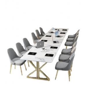 China Light Luxury Scandinavian Style Office Furniture 2 Meters Marble Conference Table and Desk supplier