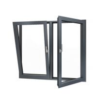 China ODM Aluminum Tilt And Turn Windows , Horizontal Double Tempered Glass Window on sale