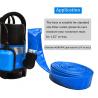 China DAVCO 1.25&quot; × 50' Pool Backwash Hose, Heavy Duty Reinforced Blue PVC Lay Flat Water Discharge Hoses wholesale