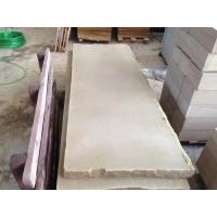 China 1.0cm 1.2cm Beige Sandstone Slabs Exterior 600 X 600 Sandstone Slabs on sale