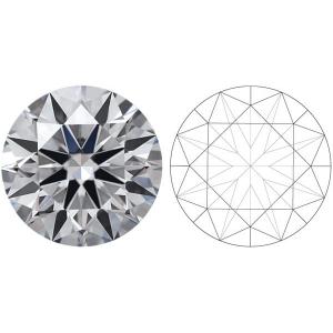 Certified Synthetic Diamonds Round Brilliant Cut Diamond 1-5CT Cvd white diamonds