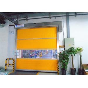 China Blue Yellow PVC Interior Door , Industrial Workshop Doors supplier