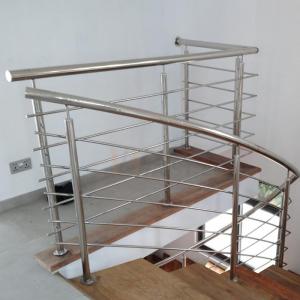 Indoor Decoration 201 304 316 Stainless Steel Stair Railing Inox Stairs