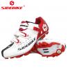 China Breathable Mens White Cycling Shoes Geometry Design Body High Pressure Resistance wholesale