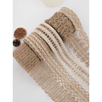 China Christmas Brown Burlap Ribbon 5mm-45mm Wired Burlap Ribbon on sale
