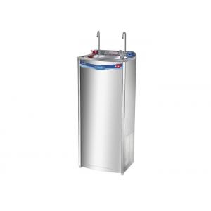 Silver Office Water Dispenser , Stainless Steel Bottleless Water Fountain