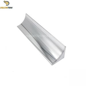 China 40mm Metal Internal Edge Tile Trim , Internal Corner Trim For Tiles 2.5m Length supplier
