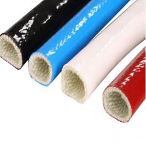 High Temperature Red Silicone Rubber Fiberglass Sleeving Hose And Cable