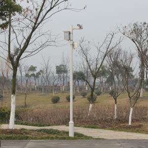 China Tapered Galvanized Solar Powered Camera Pole , Q235 CCTV Camera Extension Pole supplier