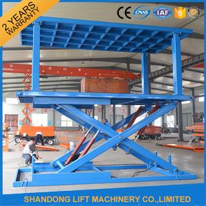 China Indoor / Outdoor Double Car Parking Hydraulic Platform Lift 1 ton - 20 ton Load Capacity Custom supplier