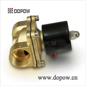 China Stainless Steel Water Solenoid Valve 24VDC Gold Color For Water supplier