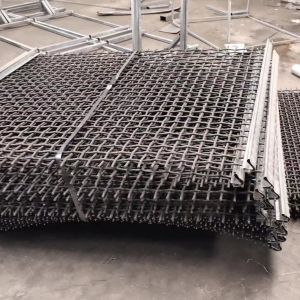 China High Carbon Steel Quarry Vibrating Screen Mesh For Mining Equipment Crimped Wire Mesh wholesale