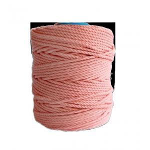 China 3 Strands Macrame Cord Cotton 5mm Natural Rope Twine for DIY Projects Length 0-10000m supplier