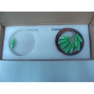 PLC 1x8 SC APC Fiber Optic Splitter with steel tube packing