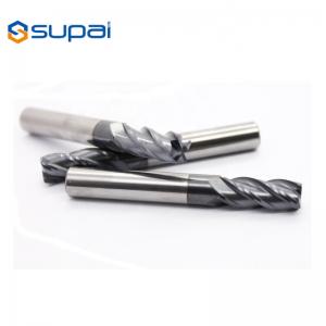 China Corner Radius Milling Cutters 4flutes For Acrylic Carpenters Cutting CNC High Hardened Steel Milling supplier