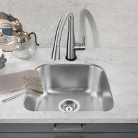 China Modern Sus304 Stainless Steel Sink , Undermount Single Bowl Bar Sink 22 Gauge on sale