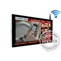 China 65 Inch TFT Wall Mounted Digital Signage Wifi , LCD Advertising Display Screen on sale