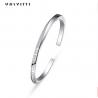 0.06m 4.5g Couple Cuff Bracelet Sterling Silver Bangle Bracelets ODM