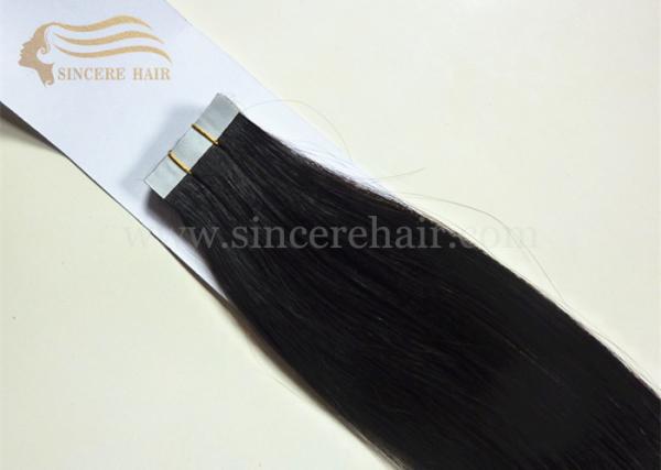 20" Virgin Human Hair Extensions Tape-In for sale - 2.5G Natural Black Virgin