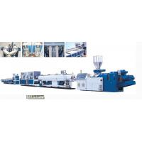 China High output Twin Automatic Pvc Pipe / PVC Twin Screw Extruder Pipe Production Line on sale