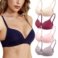 China                  Girls Push up Bras Wireless Brassiere Underwear Female Lingerie Solid Soft Silky Women Seamless Bras              on sale