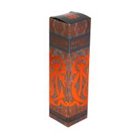 China Christmas Orange Cardboard Wine Bottle Gift Box Single Packaging on sale