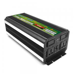 Black 12V 1000W Modified Sine Wave Inverter For Vehicle