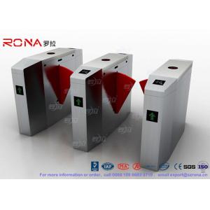 Indoor / Outdoor Flap Waist Height Turnstile Flap Barrier Gate High Speed Using In China Bank