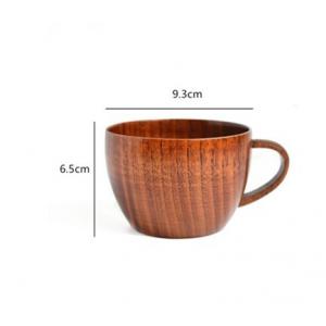 Jujube Natural Custom Wooden Coffee Mugs Tea Cup 250ml