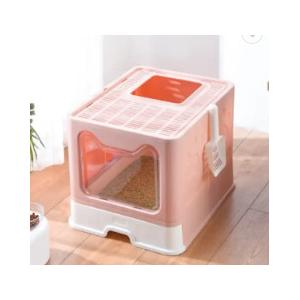 China Modern Folding Portable Litter Box Luxury Large Space Cat Smart Litter Box supplier