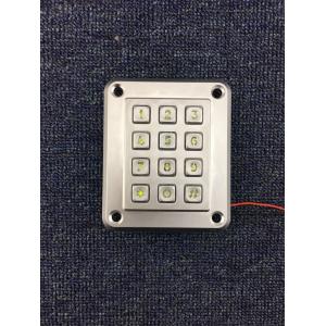 China 2017 hot sale Heavy duty die casing back lighted keypads with 12 buttons supplier