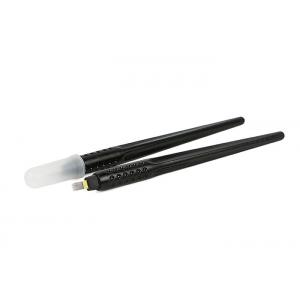 China Black 15M1 Double Row Eyebrow Tattoo Pen Plastic And Stainless Steel Material supplier