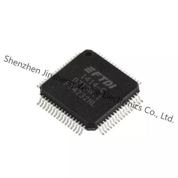 Interface Chip IC FT4232HL
 FT4232HL USB interface integrated circuit USB HS to Quad UART/SPI/JTAG/I2C LQFP-6
