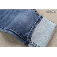 China 10 Ounce 2 Layers Denim Twill Fabric With Dual Core Yarn Indigo Blue on sale