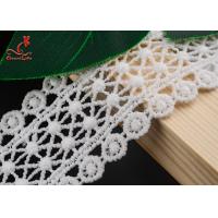 Embroidered Circular Water Soluble Lace Trim Border For Garment Accessory