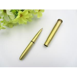 brass metal gel pen good quality metal ball pen yellow color metal pen