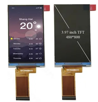 China 3.97 pulgadas de pantalla LCD TFT Ángulo libre 480x800 píxeles GC9503 Display TFT personalizado supplier