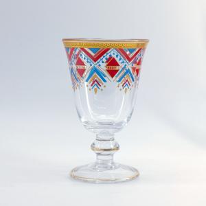 Decorated Arabic Style Tea Sets Glass Material 130MM Height