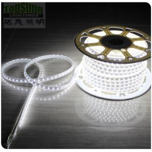 China 50m high CRI waterproof flexible led strip light 5050 smd 240VAC white strips ribbon supplier