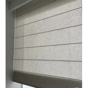 China Automatic Battery Operated Motorized Blackout Zebra Roller Blinds Curtains For Windows Zigbee APP wholesale