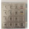 Korean letter panel mount industrial metal PINPAD keypad with RS232 interface