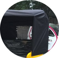 Carrito auto eléctrico 1KW Tuk de los asientos del pasajero 5 Tuk