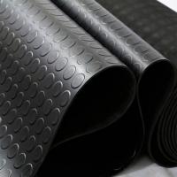 China 4 MM Thick Stud Coin Rubber Garage Floor Runner Rolls on sale