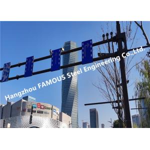 Municipal Use Steel Framing Street Light Poles And Brackets Traffic Light Guideboards Billboard